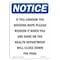 Signmission OSHA Notice Sign, 24" Height, Rigid Plastic, If You Unhook Dividing Rope Sign, Portrait OS-NS-P-1824-V-13638 - alternate 1